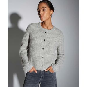 Gebreid jack met ronde hals, model 'TIAH'