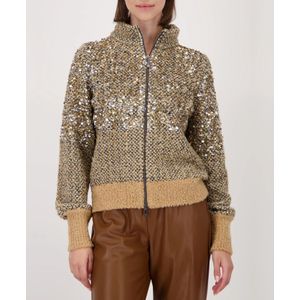 Monari - Vest - Cognac - Regular Fit met Staande Kraag