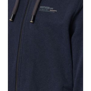 Casa Moda - Sweatshirt - Blauw - Katoen - Capuchon met Trekkoord