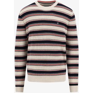 Fynch Hatton - 1412607 - Gebreide Trui - Gestreept - Ronde Hals