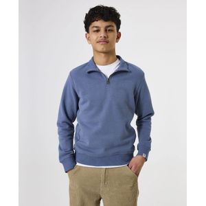 GARCIA - Effen Sweater - Blauw - Lange Mouw