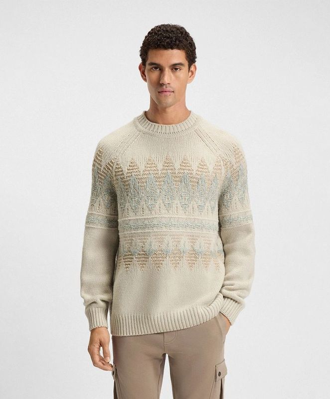 Boss - Karombo 10274230 - Trui - Relaxte Pasvorm - Ronde Hals - Lange Mouwen