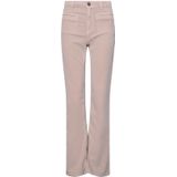 Flared fit corduroy broek met klepzakken, model 'Melly'