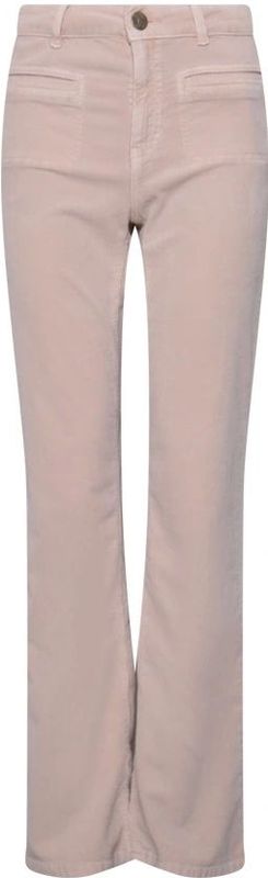 Flared fit corduroy broek met klepzakken, model 'Melly'