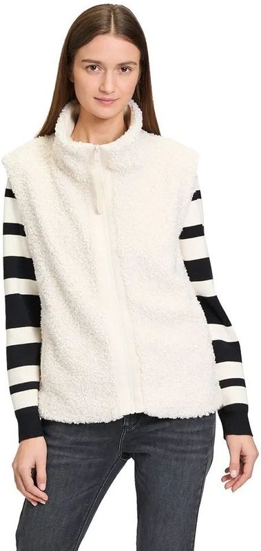 Betty & Co - Bodywarmer - Crème - Licht Gevoerd - Ritssluiting