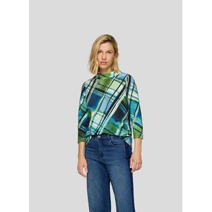 Rabe - Shirt - Pacific - 3/4 Mouwen - Grafisch Patroon - Staande Kraag