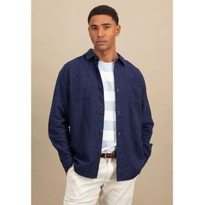 Fynch Hatton - Linnen Overshirt - Lichtgewicht - Lange Mouwen
