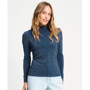 POM Amsterdam - Top - Donkerblauw - Met Glitter