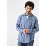 GARCIA - Overhemd - Blauw - Regular Fit - 100% Katoen