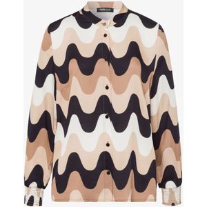 Frank Walder - Blouse - Beige - Allover Print