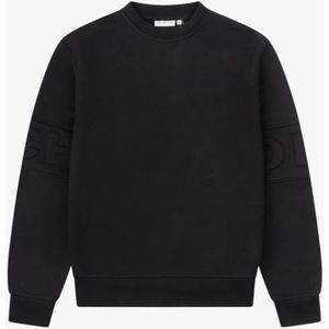 Sweater - Zwart - Logo Patch Crewneck