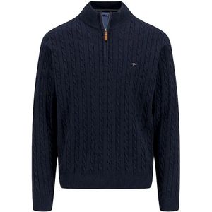 Fynch-Hatton Trui Half Zip Troyer Cable