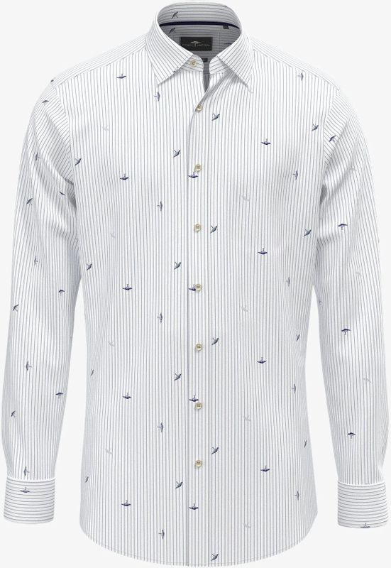 Fynch Hatton - Tree Print - Overhemd - Lange Mouwen