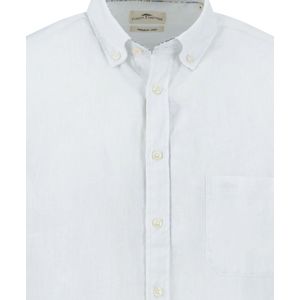 FYNCH-HATTON - Overhemd - Wit - Linnen - Regular Fit