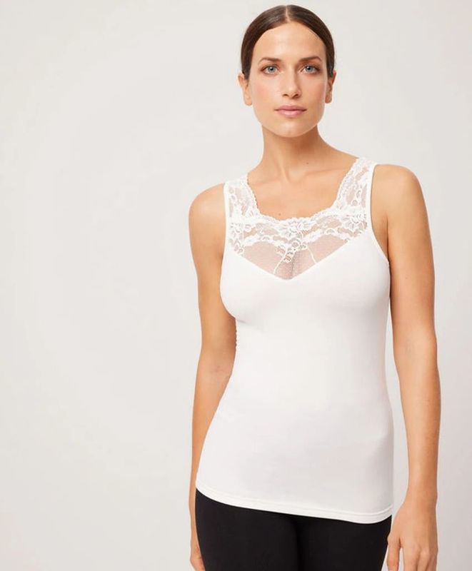 Ysabel Mora - Top Thermal Lace - Crème - XXL