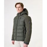GARCIA - Softshell Pufferjas - Groen - Met Capuchon