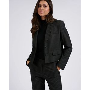 YAYA Blazer Short Soft Pinstripe