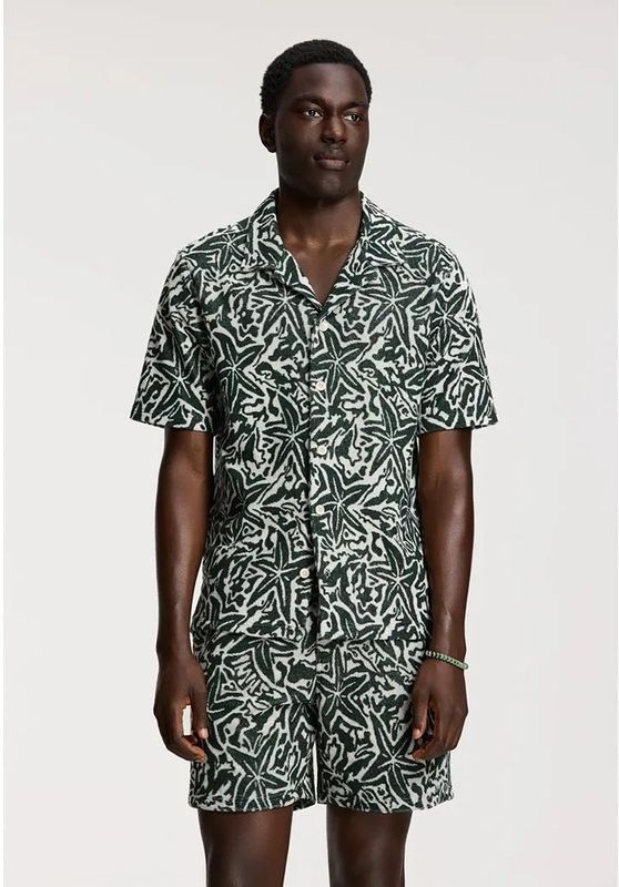 Shiwi - Overhemd - Donkergroen - Ted Starfish