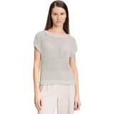 Betty & Co - Gebreide Trui - Wit - Mouwloos - Pailletten