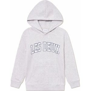 Les Deux - Aidan - Hoodie - Snow Melange - Met Logo