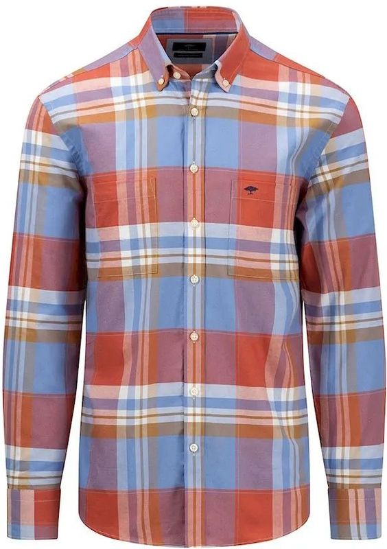 Fynch Hatton - 13128000 - Overhemd - Lange Mouwen - Geruit - Katoen