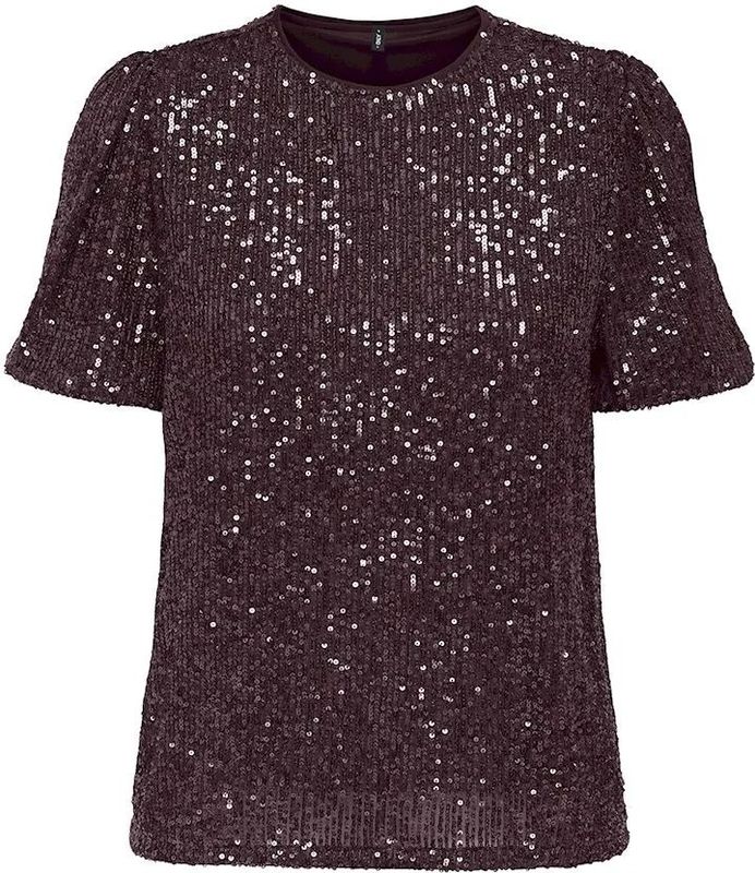 Only - Onlana - T-shirt - Wijn