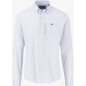 Fynch Hatton Seasonal Combi Print Overhemd Met Lange Mouwen