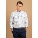 FYNCH HATTON - Casual Overhemd - Geruit - Lange Mouwen - Katoen