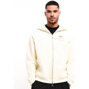Malelions Gallery Zip Hoodie - Off-White XS