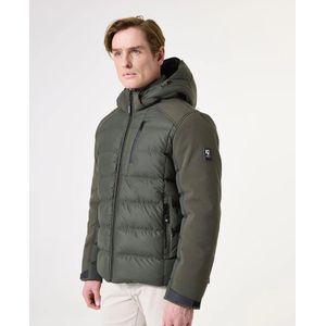 GARCIA - Softshell Pufferjas - Groen - Met Capuchon