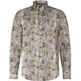 State of Art - Casual Overhemd - Bruin - Lange Mouwen - Katoen-Polyester Blend