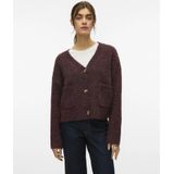 Vero Moda - Vmingrid - Gebreid Vest - Paars - V-hals
