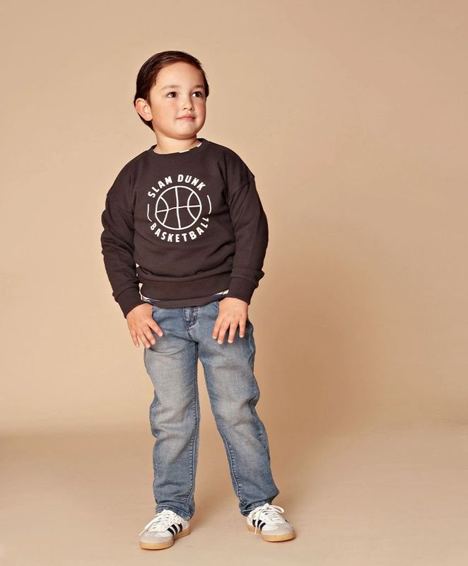 Stains & Stories - Jongens Sweater - Antracite