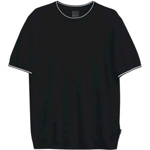 Bugatti - T-shirt - Marine - Regular Fit - Korte Mouwen - Ronde Hals van Viscosemix