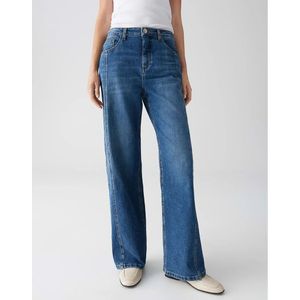 Opus - Jeans - Donkerblauw - Wide Leg Fit - 5-pocketmodel