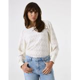 Garcia - Ladies T-shirt - Longsleeve - Met Broderie Anglaise