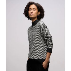 Street One Trui Visgraat Print