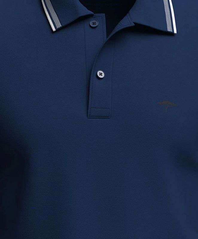 Fynch Hatton Contrast Tipping Korte Mouw Poloshirt