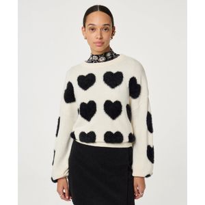 Fabienne Chapot Trui  zwart / wit