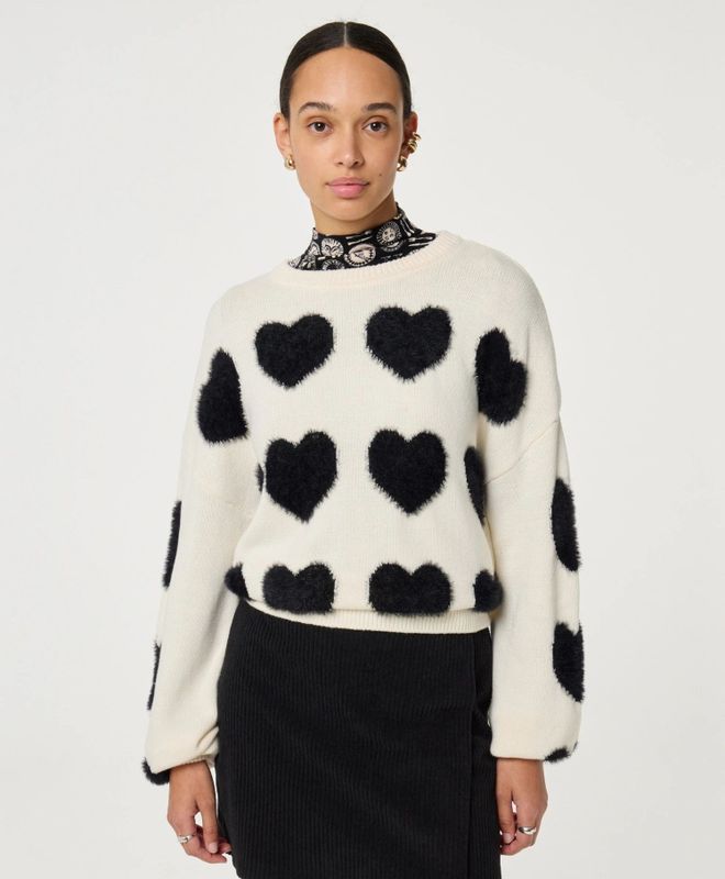 Fabienne Chapot Trui  zwart / wit