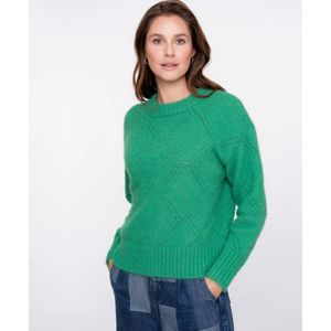 Geisha - LM Pullover - Ajour Trui - Groen