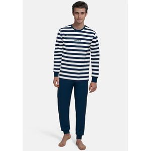 Tom Tailor - Pyjama - Marineblauw - Lange Broek - Milos Blue Striped