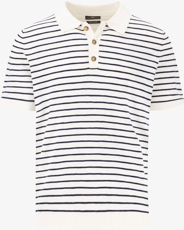 Fynch Hatton - 1503705 - Poloshirt - Katoen en Linnen - Korte Mouw