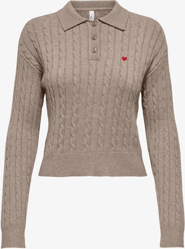 Only Onlkatia ls cable polo cc knt zand dessin