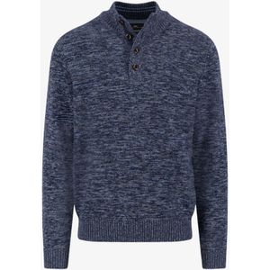 Fynch Hatton - Buttoned Troyer - Donkerblauw - Gebreide Trui
