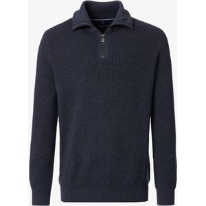 Casa Moda Half Zip Trui Effen