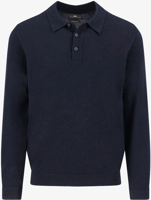 Fynch Hatton - 1509717 - Lange Mouw Poloshirt