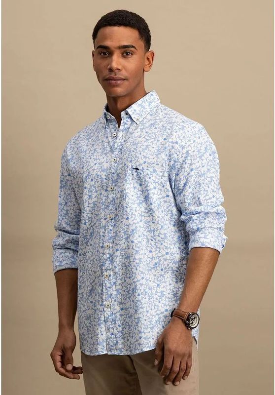 Fynch Hatton - Overhemd Casual - Blauw