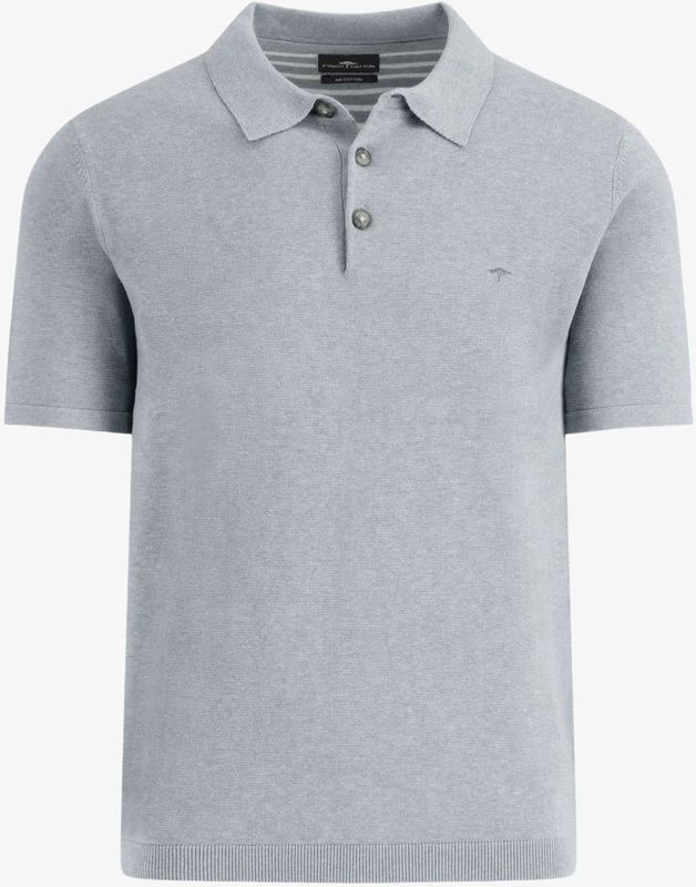 FYNCH-HATTON - Poloshirt - Lichtgrijs - Met Geborduurd Logo