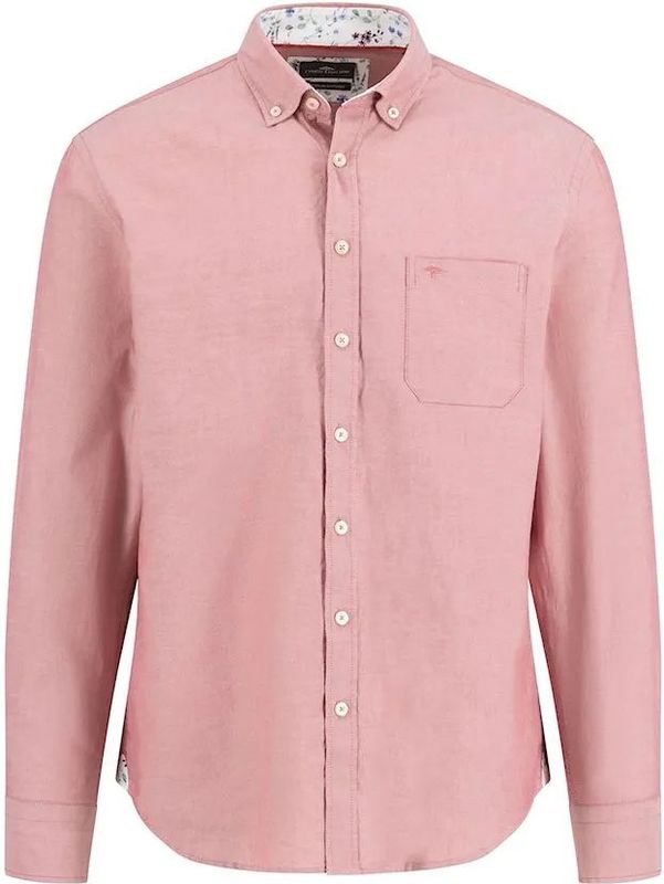 Fynch-Hatton - Overhemd - Rood - Washed Oxford Regular Fit
